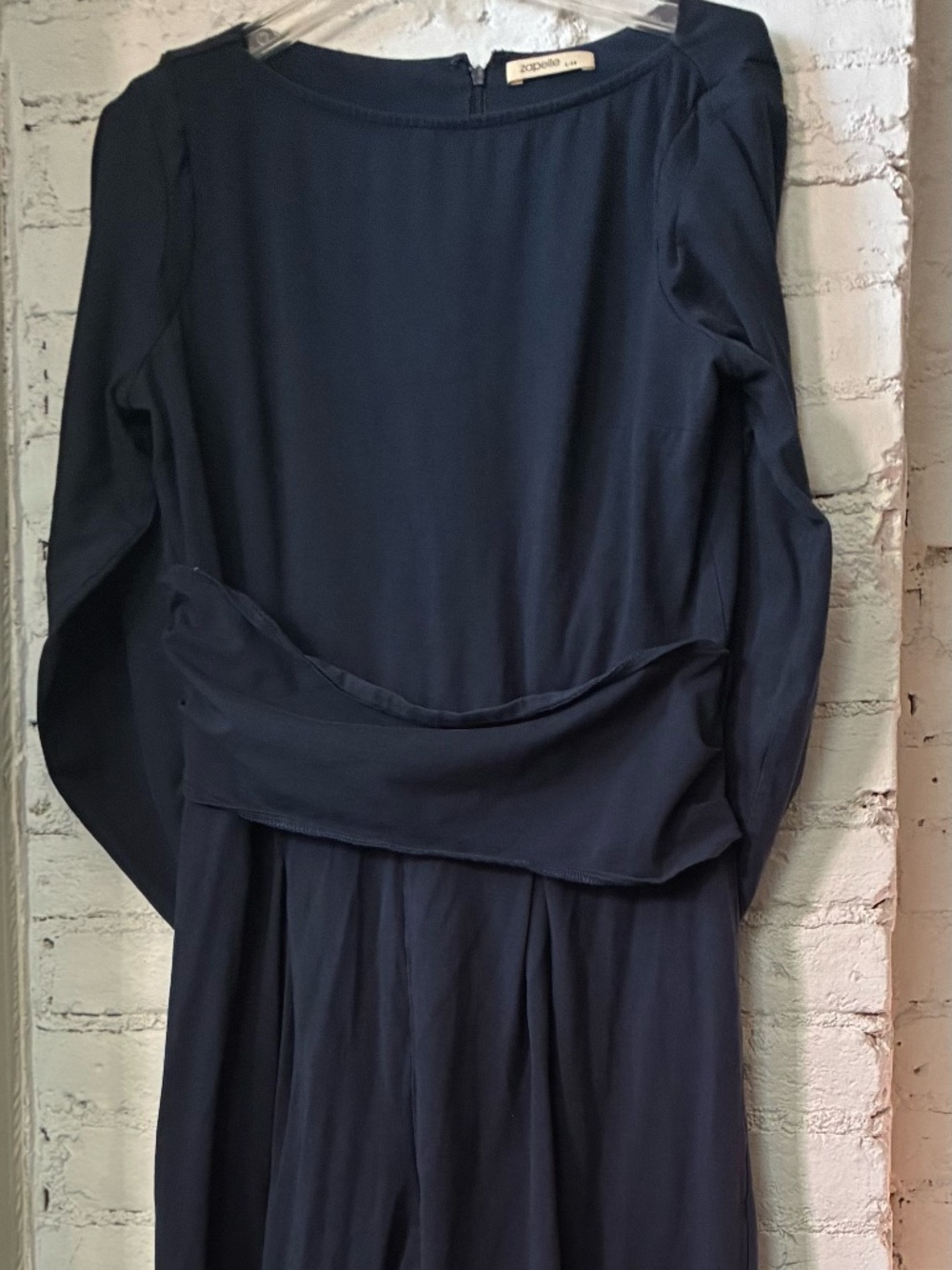 Zapelle navy cape jumpsuit - Size 14